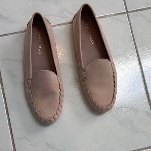 Cole Haan Women's Beige Suede Loafers